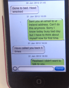 One of my number of times I tried to end it.